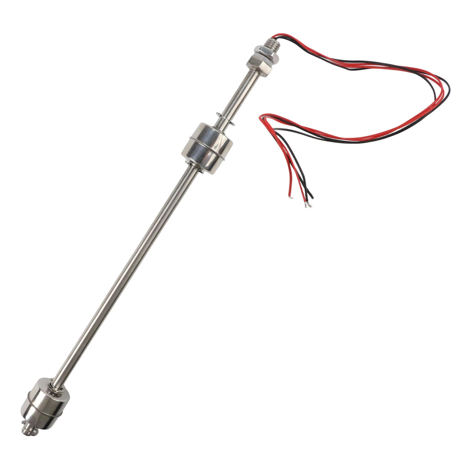 Stainless Steel Float Switch for Vertical Tank Level Sensing with 0.5A Switching Current and 1A Carrying Capacity