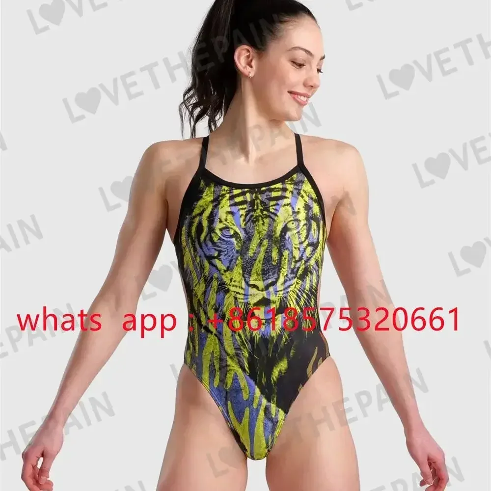 

New Women's One Piece Swimsuit Summer Competition Training Swimwear Fitness Racer Back Master MaxLife Swimming Sports Thin Strap