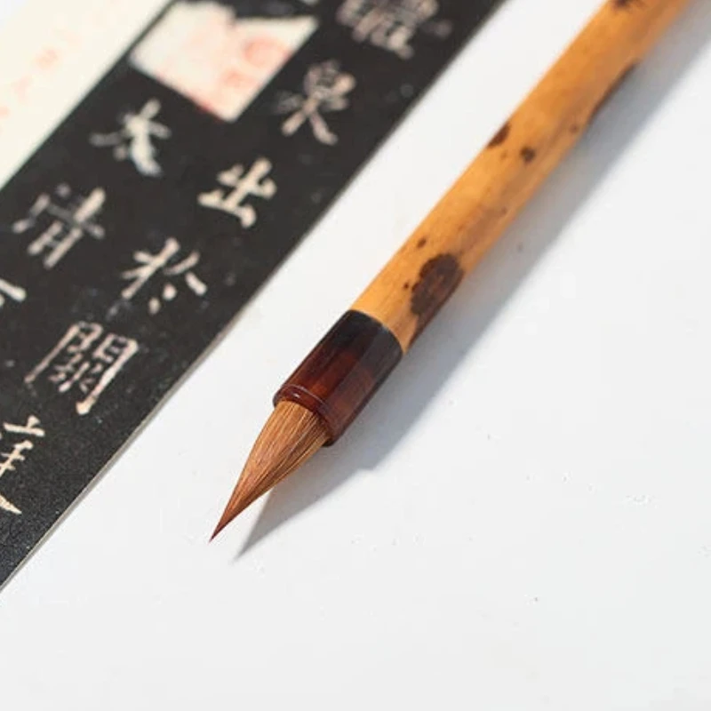 Weasel Hair Chinese Calligraphy Brush Set Lanting Xu Running Script Brush Small Regular Script Lingfei Scripture Copying Brush