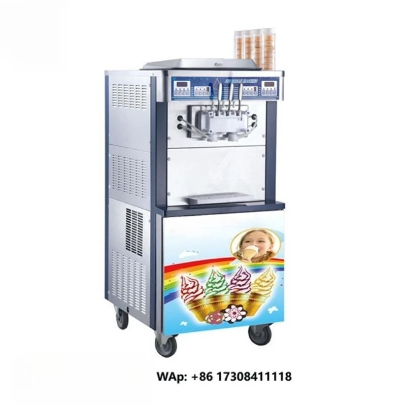 3 Embraco Compressor Commercial Soft Service Ice Cream Machine