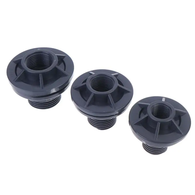 2PCS 1/2″, 3/4″, 1″ PVC Double Female Thread Water Tank Joints Garden Irrigation Accessories Fish Tank Connectors