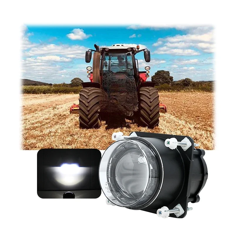 ECE R112 90mm 3.5 inch Round High Beam LED Headlight for Fendt Claas Massey Ferguson Valtra/Valmet