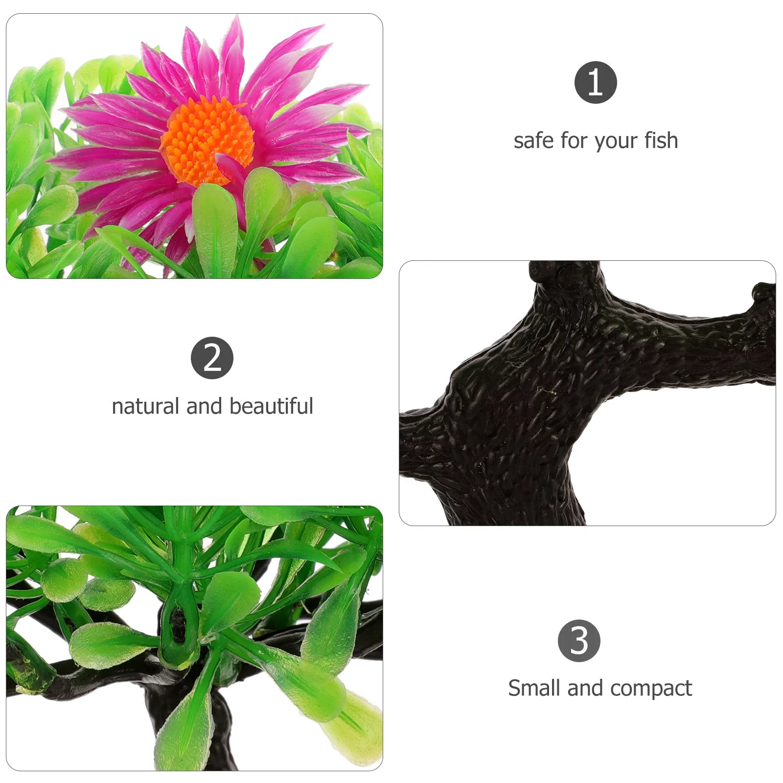 

Simulation Aquatic Tree Decor Realistic Artificial Plants for Fish Tank Aquarium Landscape Enhancement Small Space