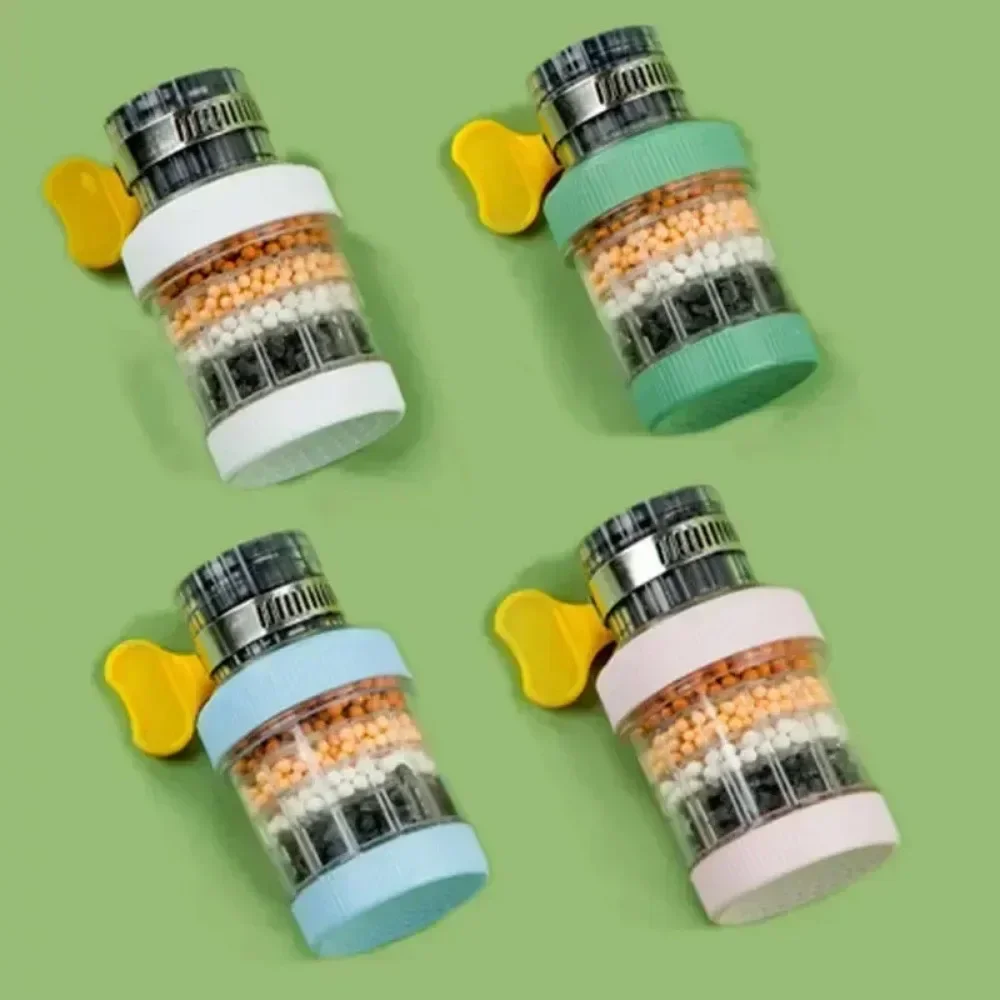 

Universal Six Layer Faucet Filter Removable Anti Splash Water Saving Tap Sprinkler Head for Kitchen Household Daily Water Use
