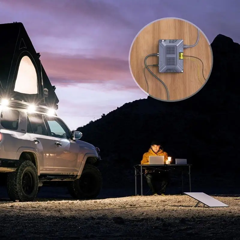 

462E 5 In 1 12V 200W Power Supply For Satellite Antennas Systems Gigabit Ethernet PoE Injector With Temperature Stability