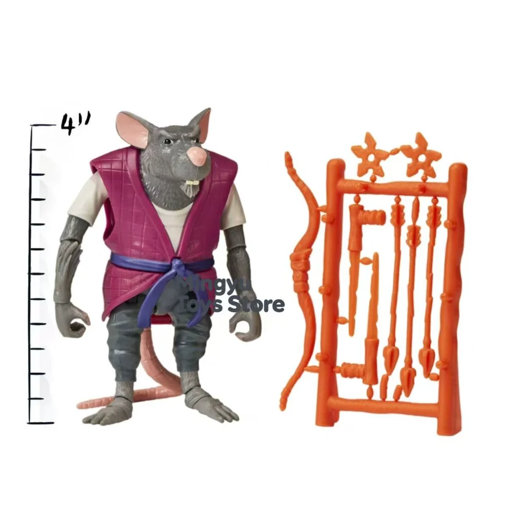 TMNT Master Splinter Collector's Edition Actionfigur, ausgestattet mit einem kompletten Zubehörset, geeignet für die Sammlung.