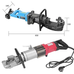 Piegatrice e raddrizzatrice idraulica elettrica per barre d'acciaio portatile da 4-22MM