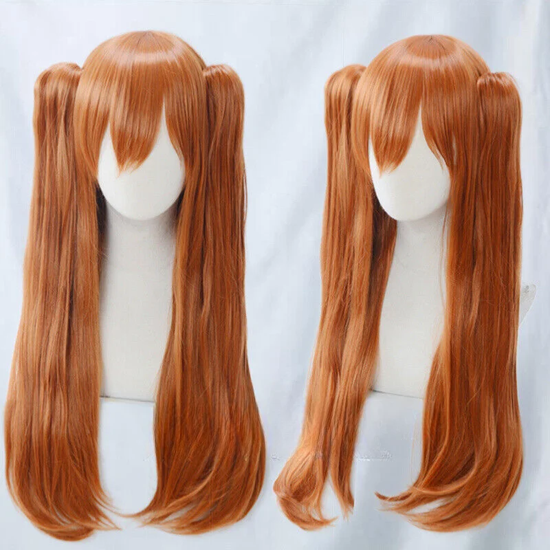 Orange Ponytail Synthetic Wigs