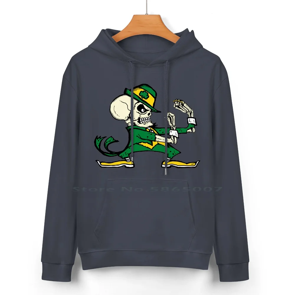 The Violent Irish Pure Cotton Hoodie Sweater 24 Colors Irish Ireland Eire Emerald Isle Skeleton Zombie Brass Knuckles Fighting