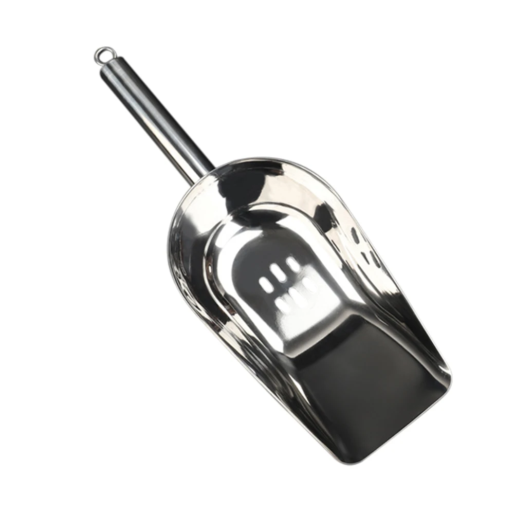 

Stainless Steel Ice Scoop Small Refrigerator Room Shovel Bucket Food Metal Cube Utility Multifunctional Kitchen