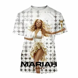 Popular Singer Mariah Carey 3D printed T-shirts Men Women Summer Short Sleeve Tee shirt Fashion Streetwear Oversized Unisex Tops