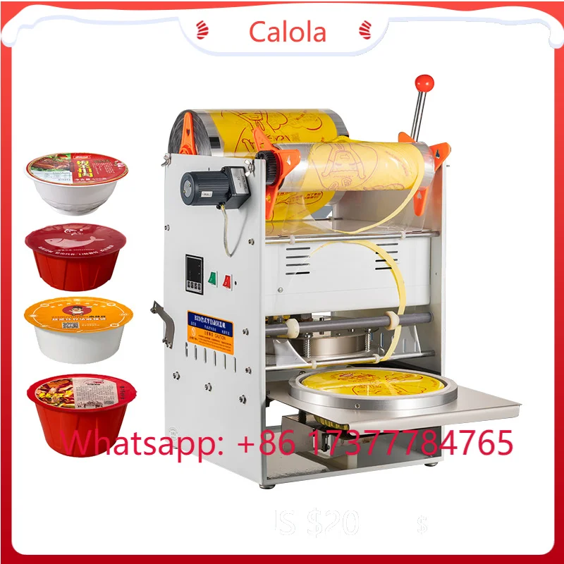 Manual Hand Press Bowl Sealer | Food Container Packaging Machine for Instant Noodle & Soup Bowls