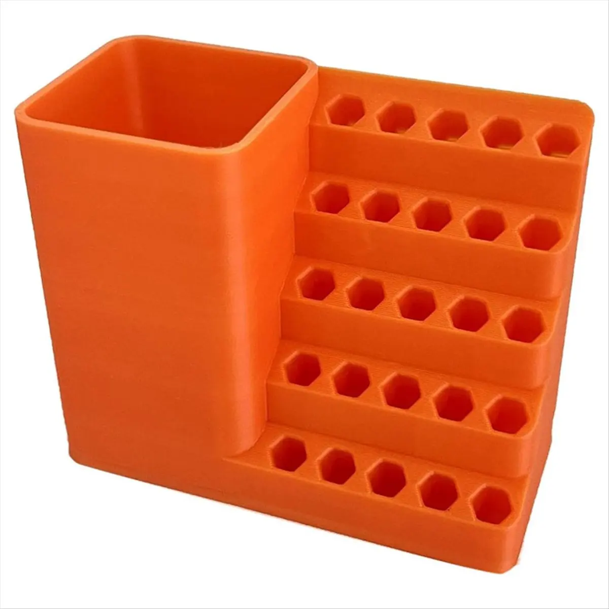 Screwdriver Bits Holder Storage Tool Box, Drill Bits Screw Bit Holders Storage Box, Toolbox with Power Drill Holder,A