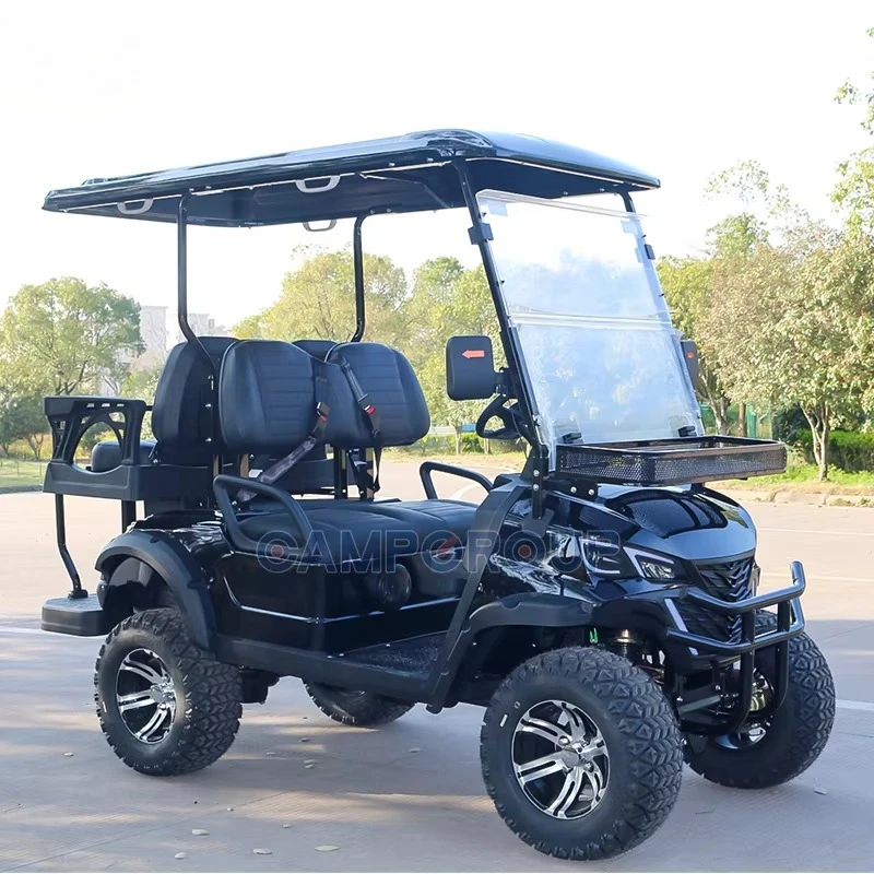 CE Certified Lithium 4 Seater Electric Golf Cart Lifted Club Car Street Legal Golf Push Cart