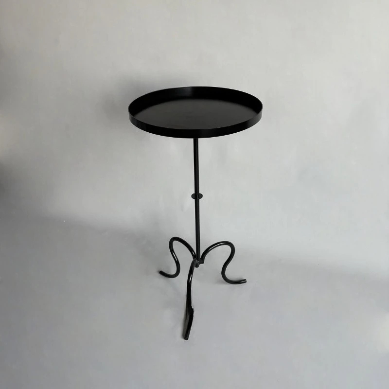 Retro wrought iron edge small apartment simple sofa light luxury tea table 2