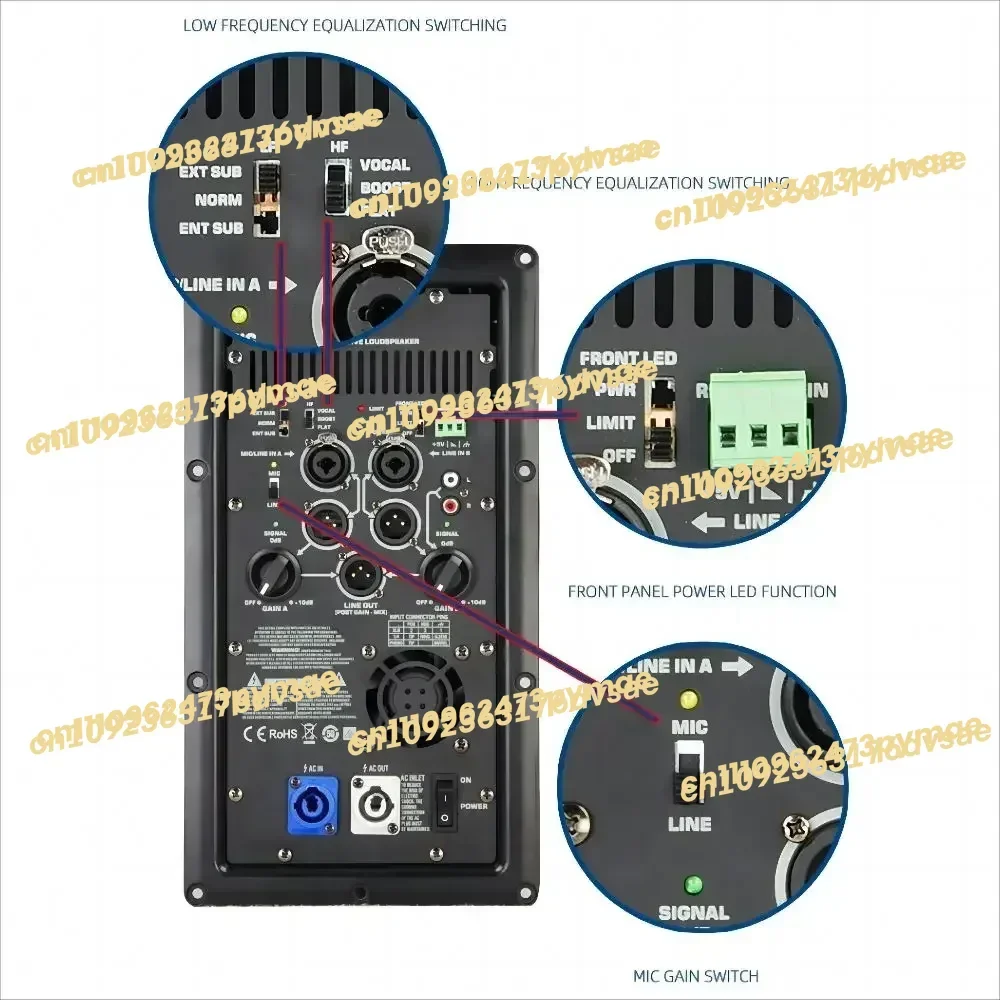 

2800W module plate amplifier digital dsp power amps 18'' 21 inch bass subwoofer amplifier module