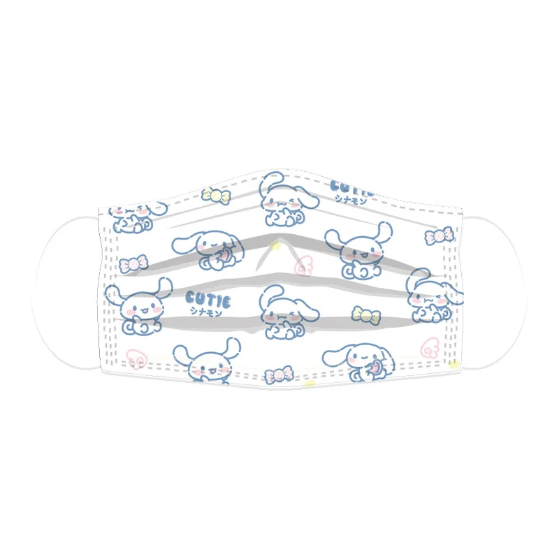 Miniso Sanrio collection mask cute cartoon print disposable protective high-value mask summer meltblown cloth