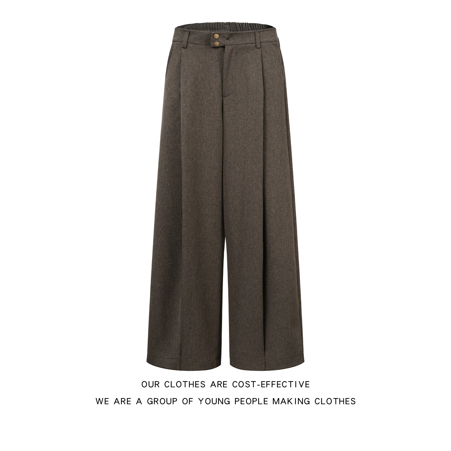 

American Retro Casual Loose Leggings Men Women Pure Color Straight Loose Drapey Wide Leg Pants Youth Faion Spring Season