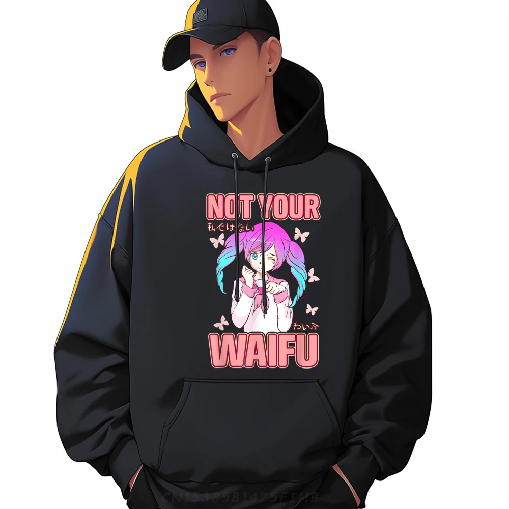 

Not Your Waifu Manga Senpai Otaku Weaboo Cosplay Mens Korean Fashion Sweater Loose Christmas Sweater