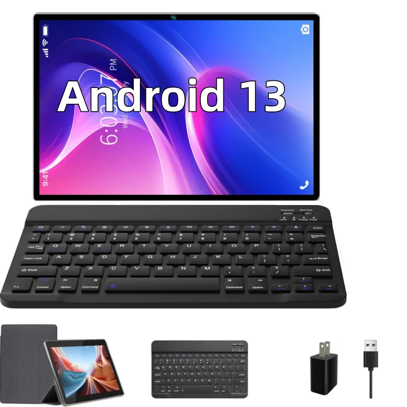 كمبيوتر لوحي 10.1 بوصة رام 2 جيجابايت روم 32 جيجابايت أندرويد 13 MT6757 وحدة المعالجة المركزية يدعم مكالمات 2G \ 3G \ 4G 1280 × 800 بكسل كاميرا مزدوجة واي فاي