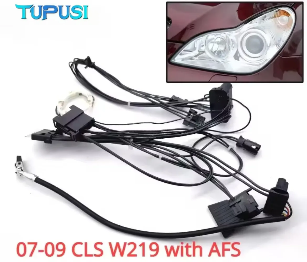 Kabelbaum-Steckgruppe für Scheinwerfer, Innenverkabelung für Frontscheinwerfer für Mercedes Benz CLS300 CLS350 W219 2006-2009 mit AFS
