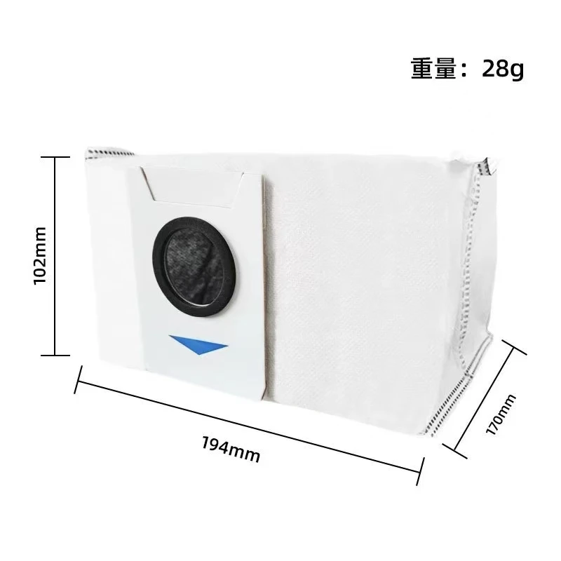Für Ecovacs Deebot X1 OMNI/TURBO, T10 OMNI/TURBO/X1S PRO Staubbehälter, Haupt- und Seitenbürste, HEPA-Filter, Wischlappen, Staubbeutel, Wischtücher, Ersatzteile – Detail 5