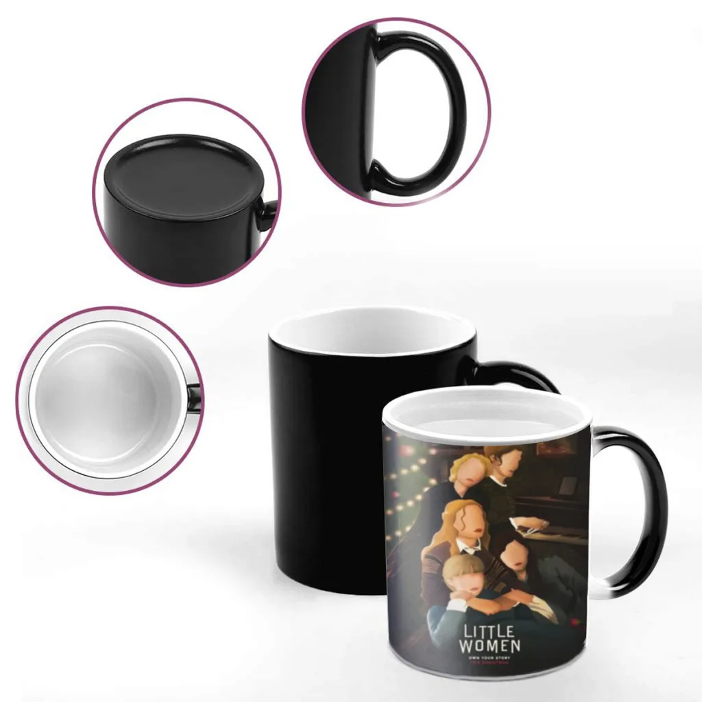 Reying Movie Little Women DIY Free shipping Magic Color Changing Ceramic Coffee Mug Cup Friends Gift