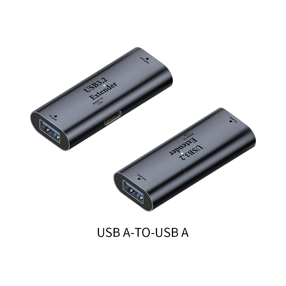 Type C To USB A USB3.2 Signal Amplifier Extender 15w Transmission Extender USB-C Charge Adapter for PC Printers Game Controllers