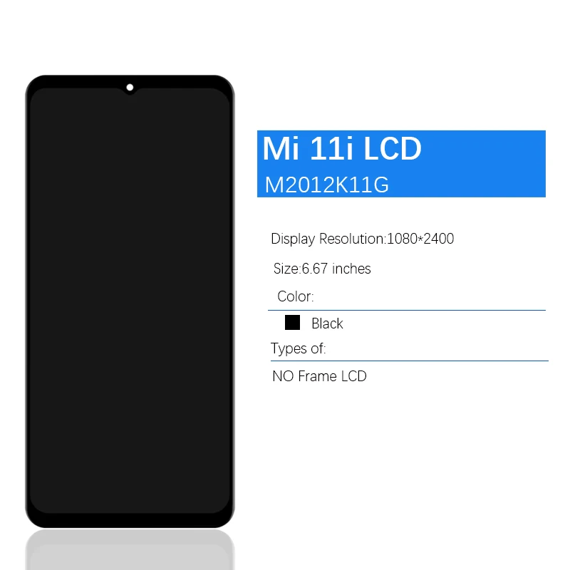 For Xiaomi Mi 11i LCD Display Touch Screen Digitizer Assembly Touch Screen Digitizer For Xiaomi Mi 11i M2012K11G Lcd Display
