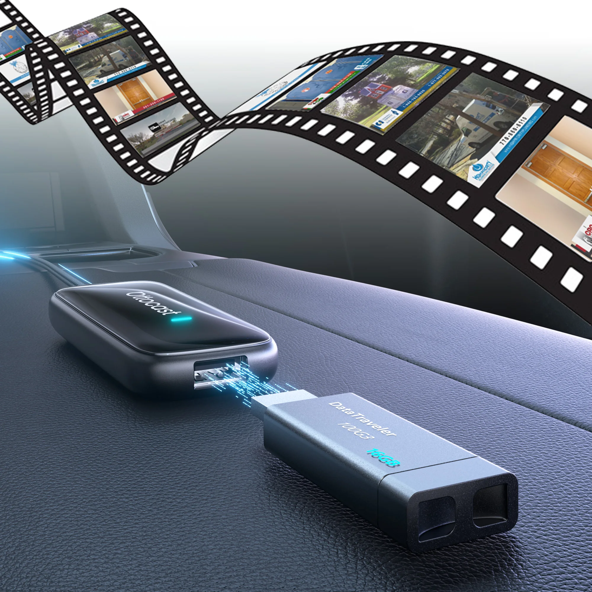 OTTOCAST 2026 Play2Video Ultra Kabelloser CarPlay Android Auto Adapter für Netflix Youtuber WLAN für Chevrolet Ford VW Toyota Benz – Detail 7
