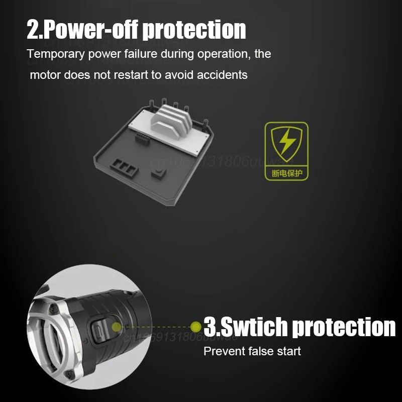 Worx Cordless Angle Grinder Rechargeable WU805 20v 100x16mm 8500rpm 3 Speed Adjustable Brushless for Cutting Share 5Pin Battery