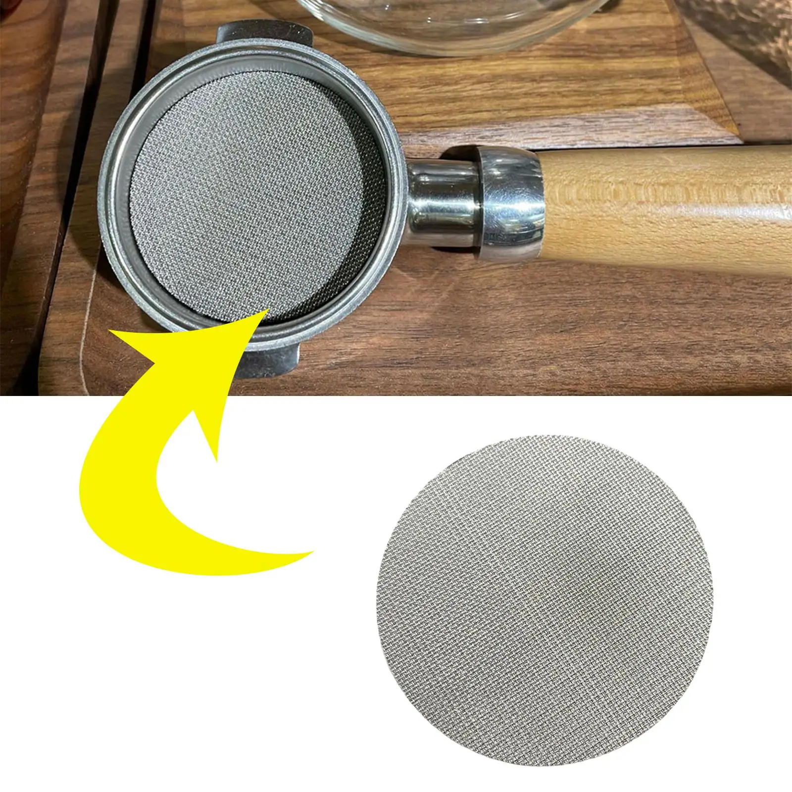 Coffee Filter Mesh Coffee Contact Screen for 51mm/53.5mm/58.5mm Espresso Portafilter