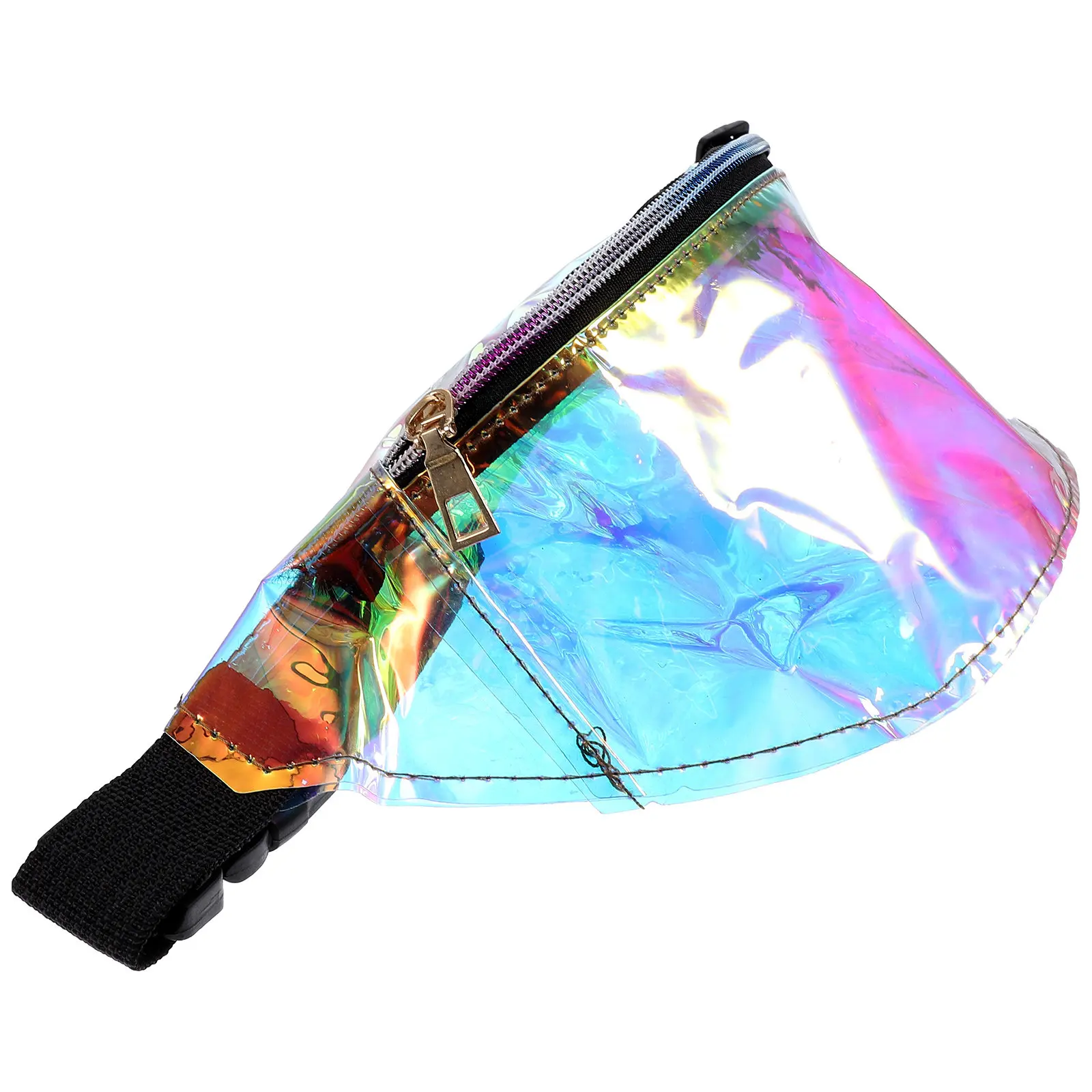 

1 шт. Сверкающая поясная сумка для женщин с регулируемым ремнем, прочной молнией, удобной застежкой, большой вместимостью, сумка-кроссбоди/бананка