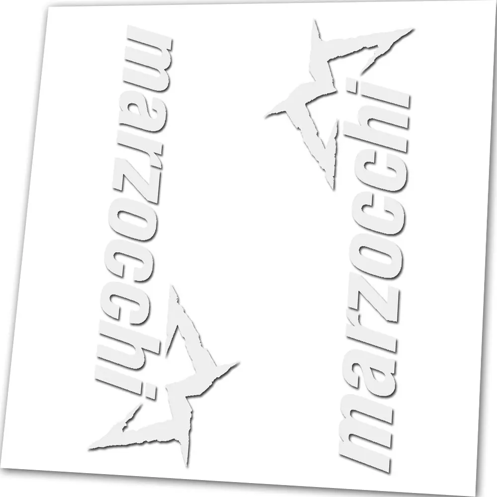 Stiker Decal Motocross Atas Garpu Sepeda Suspensi Marzocchi 22CM