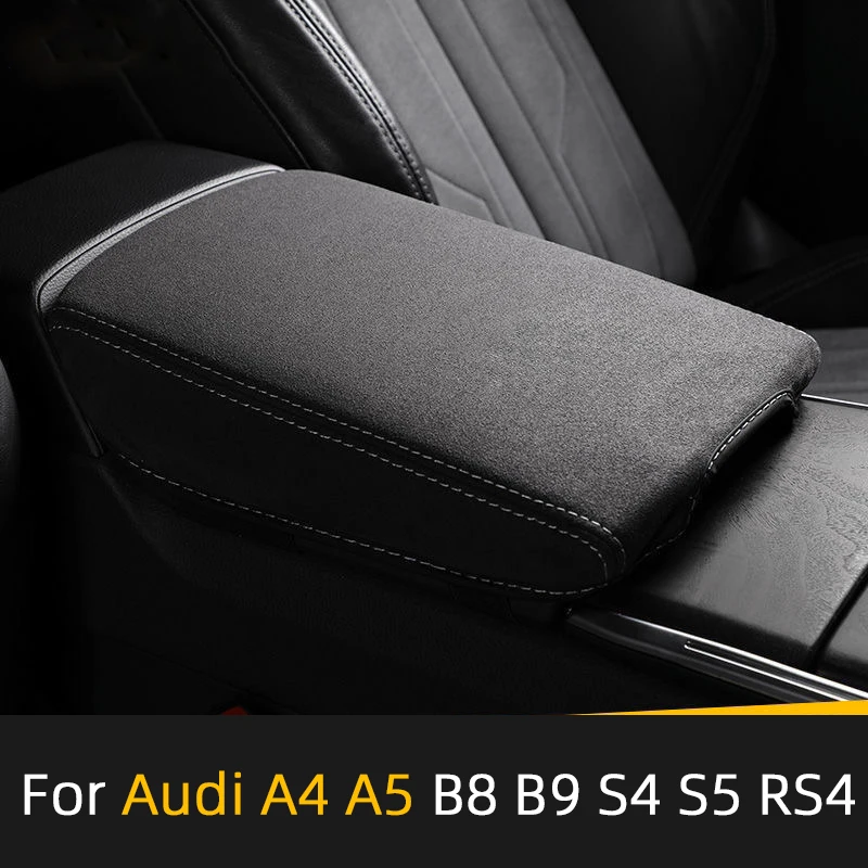 Armrest Box Protective Cover For Audi A4 A5 B8 B9 S4 S5 RS4 2009-2016 2017-2019 2022 2023 2024 Decorative Interior Accessories