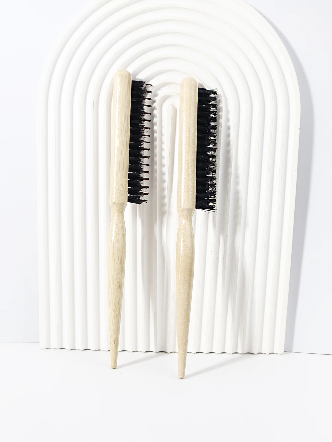 

Natural Bristle brush With Bamboo Handle Reduces Frizz and Anti-static Massage Bristle Brush For Hair Accessories
