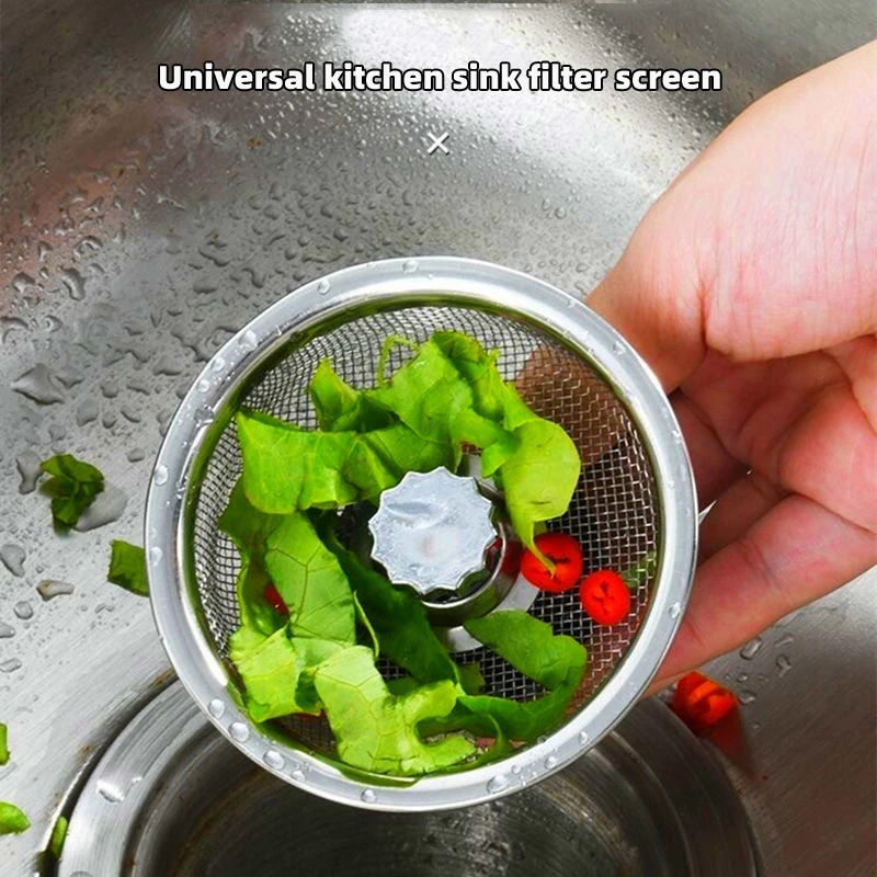 Kitchen Sink Filter Stainless Steel Sink Sewer Mesh Strainers Kitchen Tools Bathroom Floor Drains Hair Catcher Waste Plug Filter