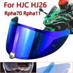 Rpha11 Visor for HJC HJ26 Rpha 70 St Dustproof Windproof uv protection Sunscreen shield Electroplated Visor Film Anti Fog