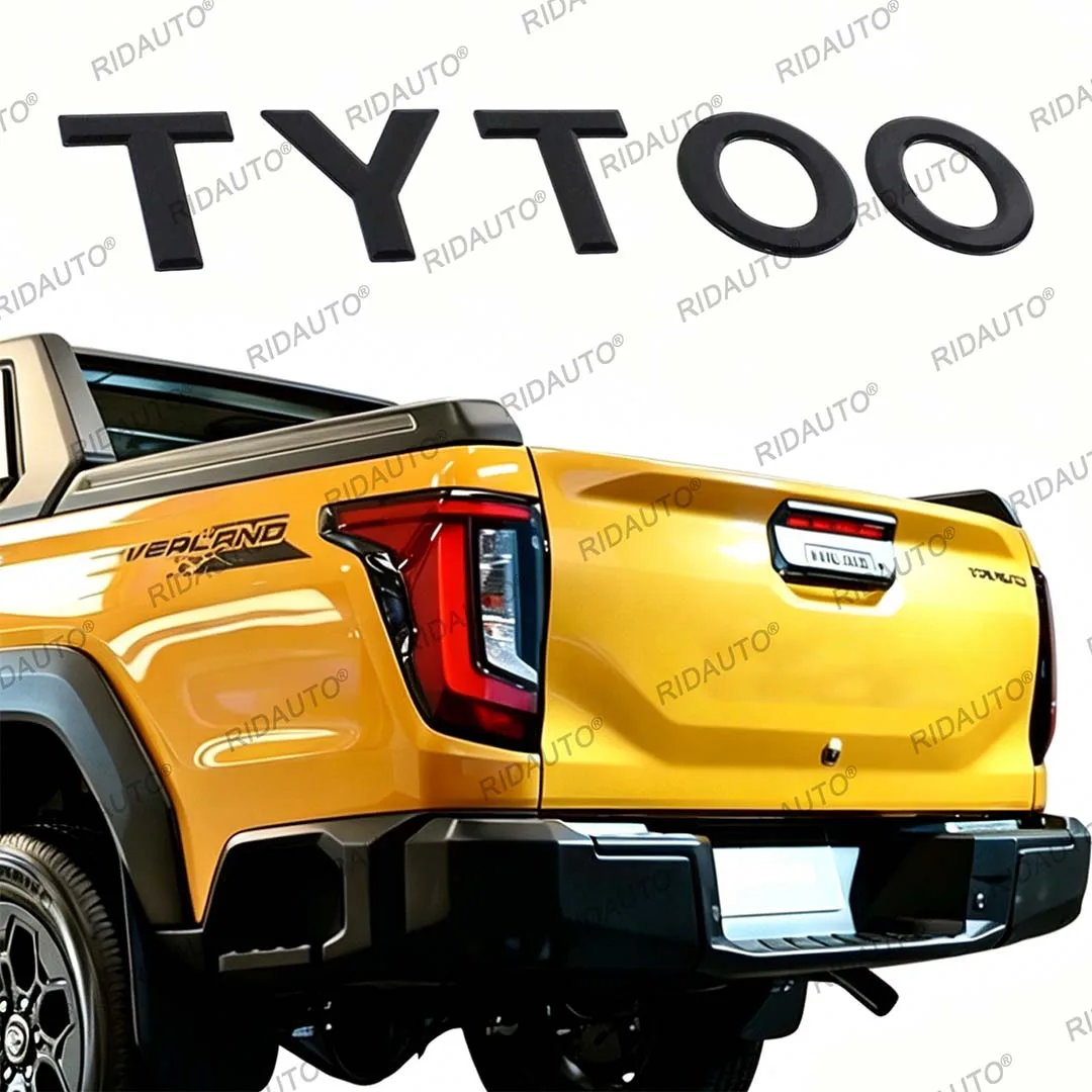 Tailgate Lettering Pickup Stickers Decoration Letter Car Accessories For Hilux Travo 2026 Standard Cab 4TREX Rear Gate 3D Logo