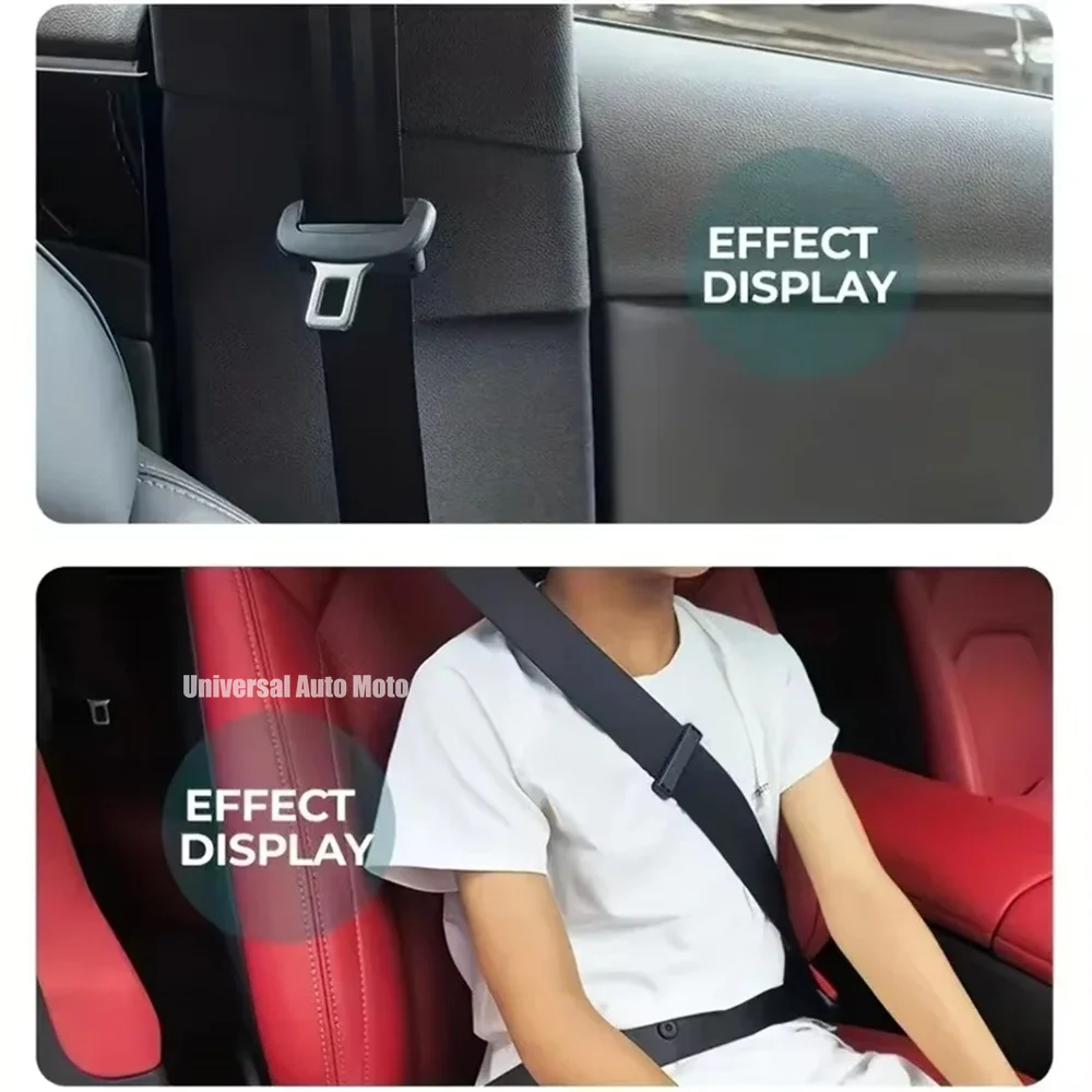 2 Stück Auto-Sicherheitsgurt-Versteller-Clip, Rutschfester Sicherheitsgurt-Positionierer, Verstellbarer Sicherheitsgurt-Clip, Universelles Kompaktes Design – Detail 3