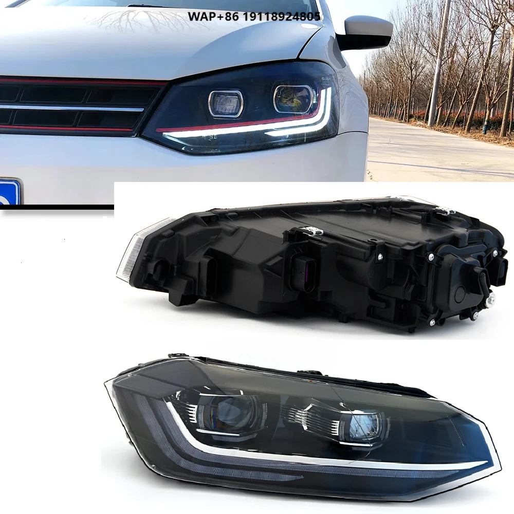 

Modified LED Headlight Assembly for 19 Polo 6000K Color Temperature Lighting Upgrade