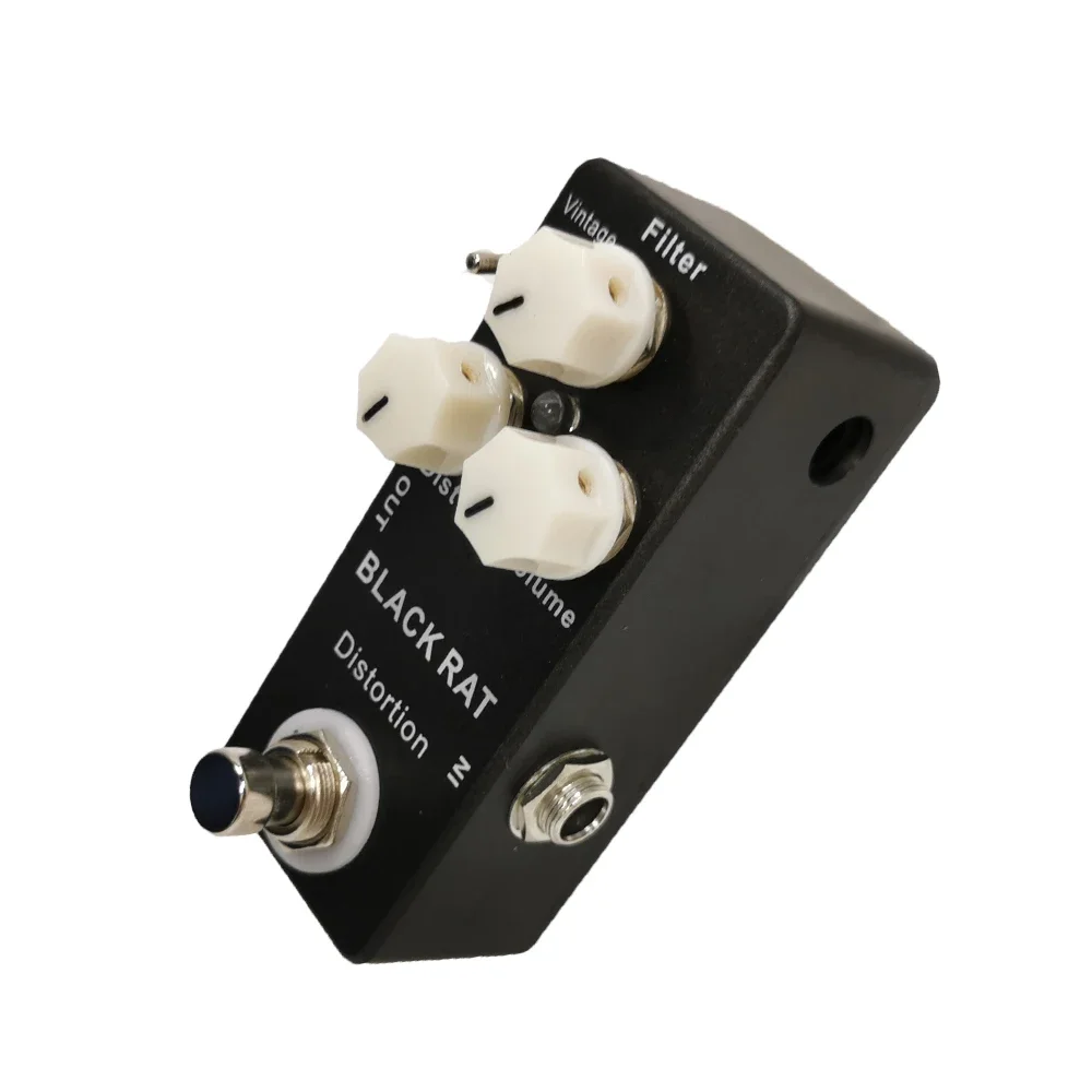 Mosky Black RAT Distortion Effect Pedal Classical Guitar Pedal True Bypass Guitar Parts Guitar Accessories