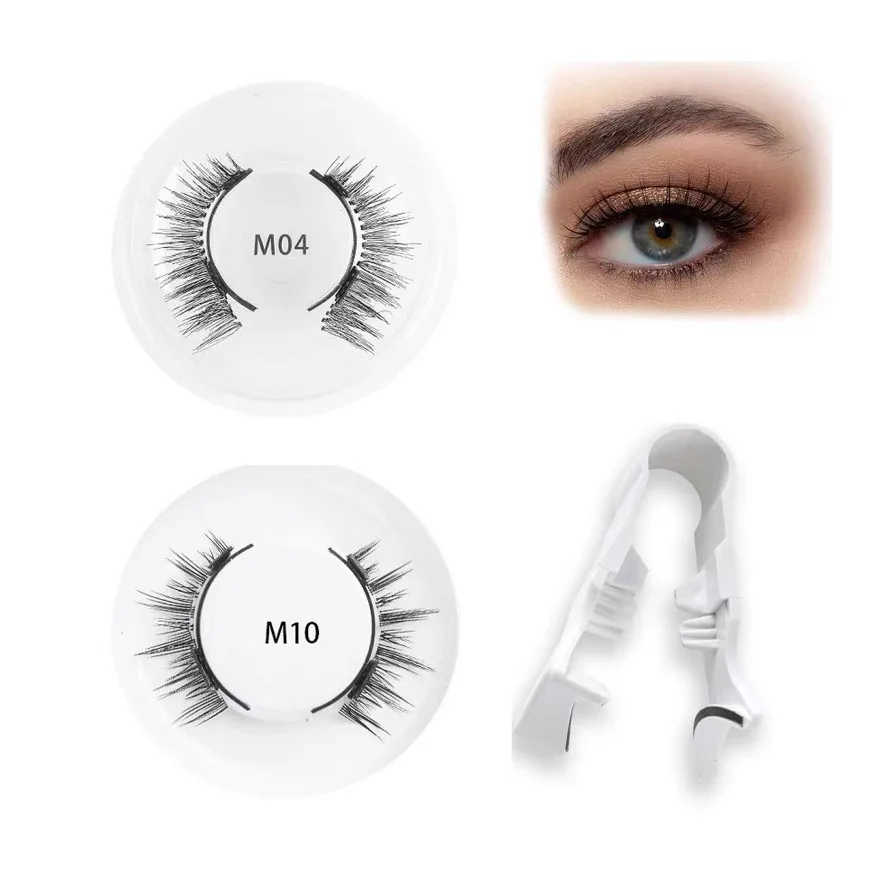 Hot-Selling False Eyelashes Magnet Eyelashes Natural Style Magnetic Eyelash Set Mioumei