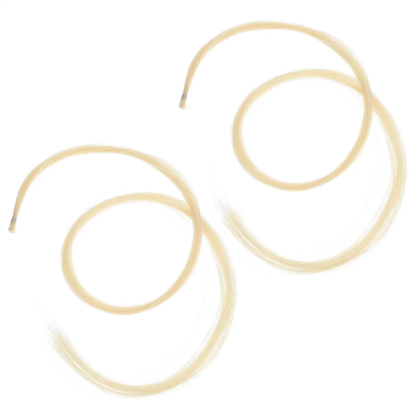 

2 Hanks Violin Bow Hair Viola Arco Surdina Guitar for Violinists Tail Recurve Stallion Dual Pickups Girl Bows