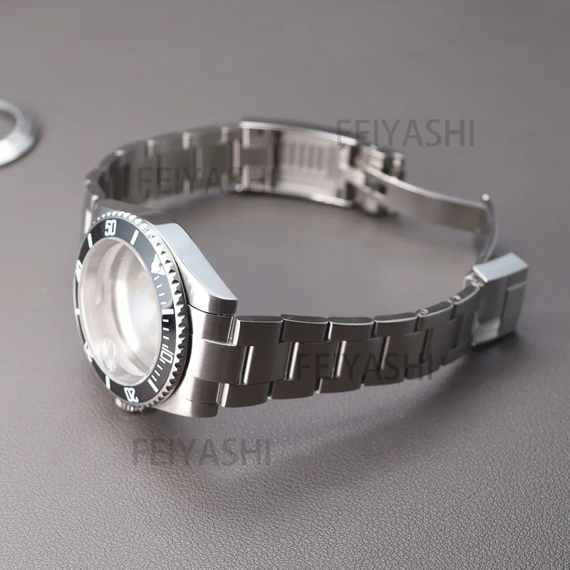 Men's Watch 40mm Cases Watchbands Parts For Seiko nh34 nh35 nh36 ETA 2824 Miyota 8215 Movement 28.5 Dial Sapphire Crystal Glass