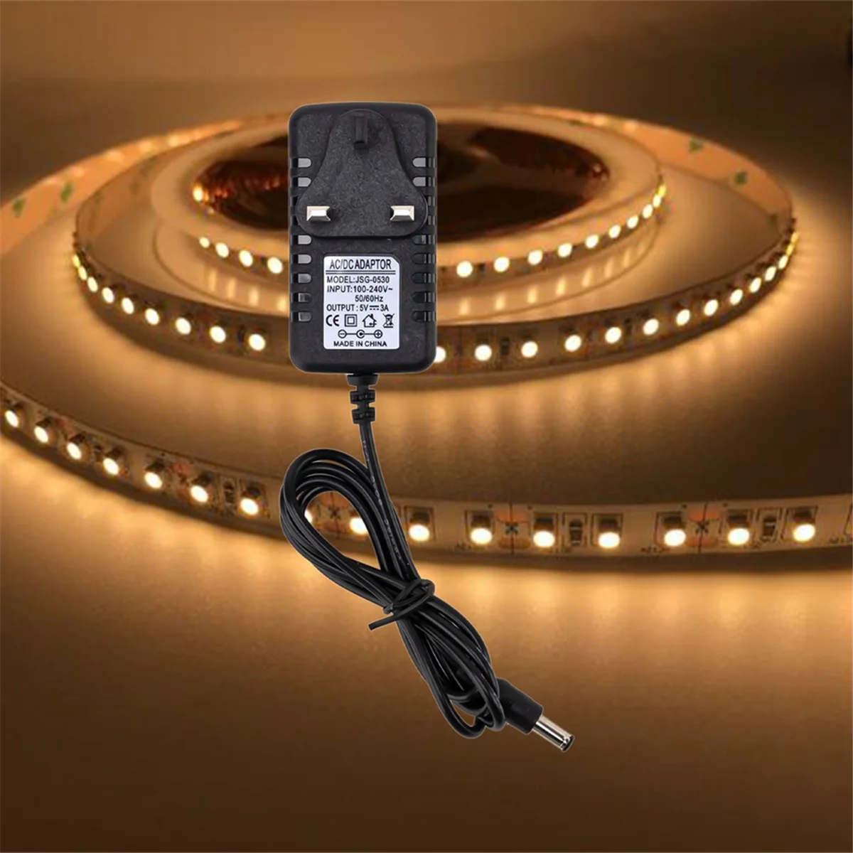 محول التيار المتناوب/تيار مستمر 12 فولت 1A محول الطاقة 15 واط محول التيار الكهربائي لجهاز التوجيه الصوتي LED قطاع ضوء المملكة المتحدة التوصيل