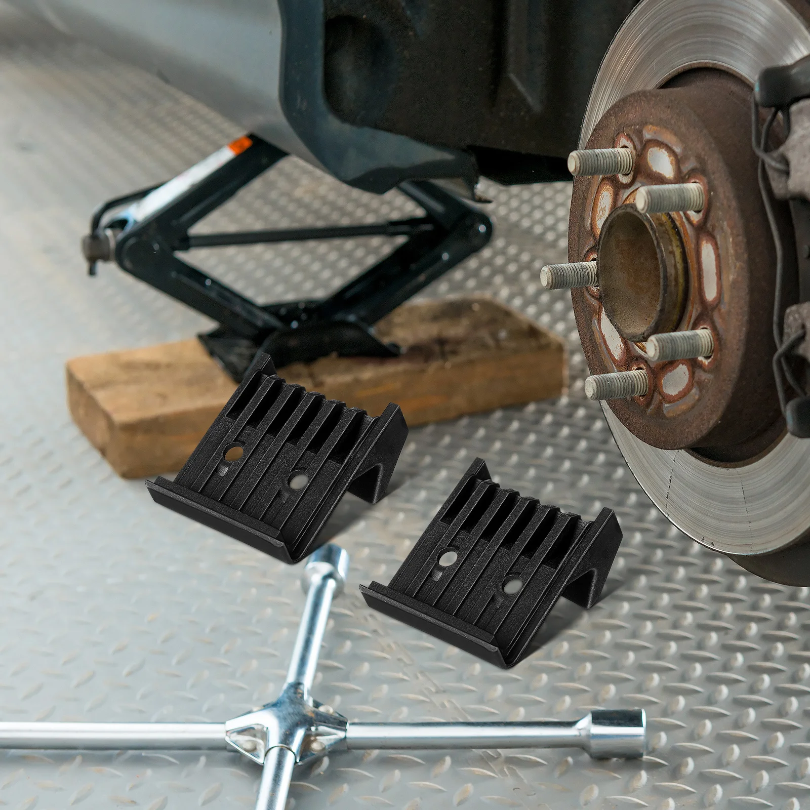 

4Pcs Tire Changer Jaw Protectors Reinforced Nylon Rim Covers Universal Fit Effortless Operation Car Wheel Accessories