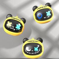 Space Dog Flip Change Face Wireless Bluetooth Headphones Waterproof Noise Reduction Gaming Earphones Intelligent Touch Control