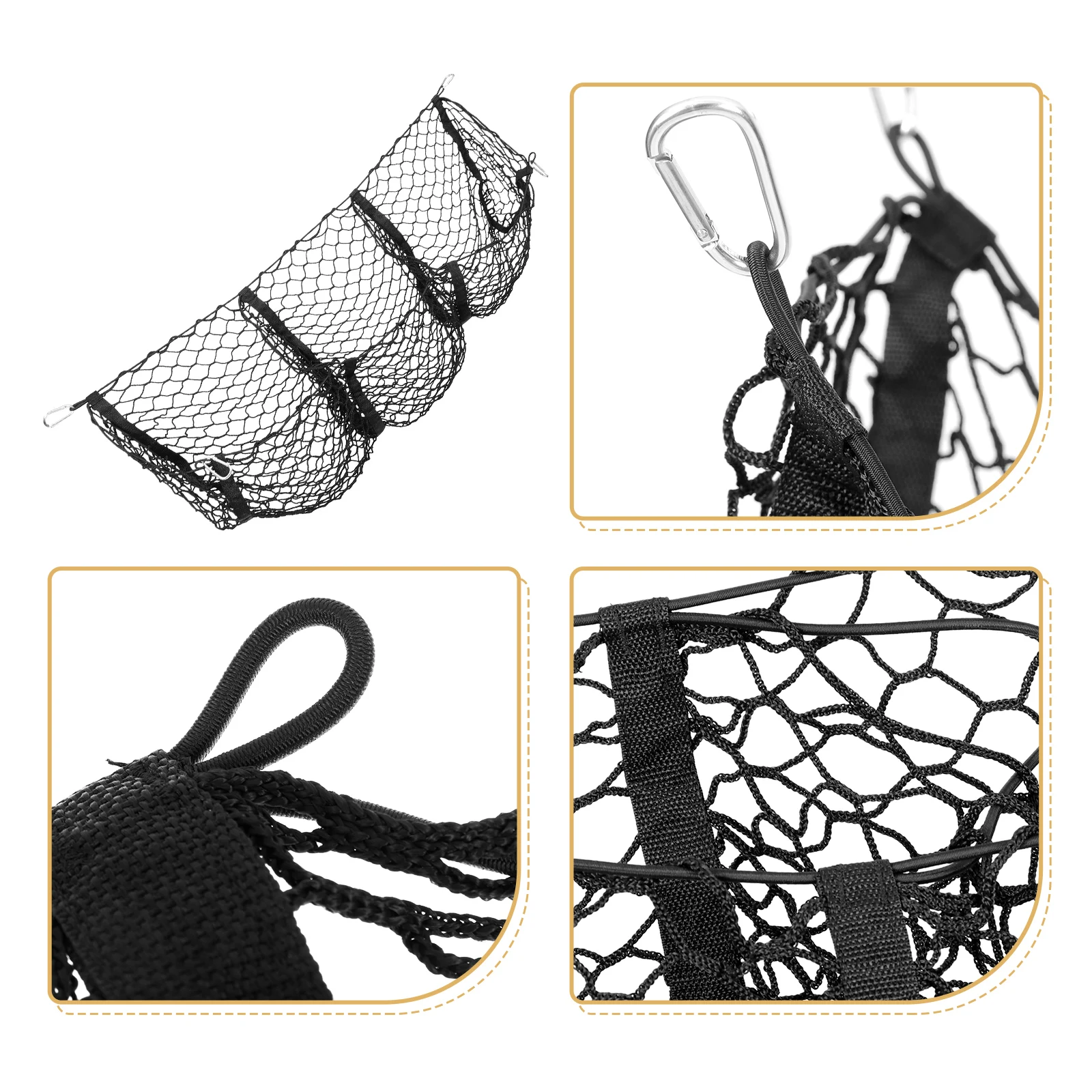 

Car Trunk Organizer Large Capacity Suv Truck Bed Storage Mesh Bag Durable Cargo Net Strong Bearing Capacity Foldable Auto