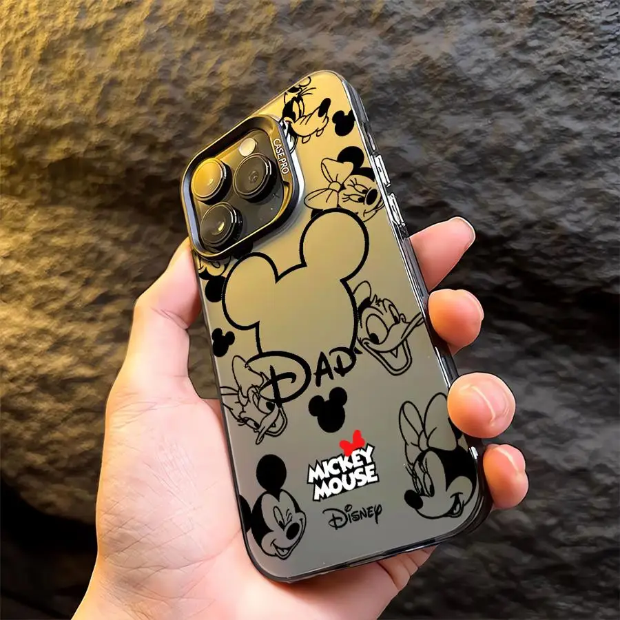 Disney Mickey Minnie Logo Phone Case for iPhone 12 Pro 16 15 Plus XR 13 XS Max 14 Pro X 11 Pro Max 11 Pro TPU Silicon Soft Cover